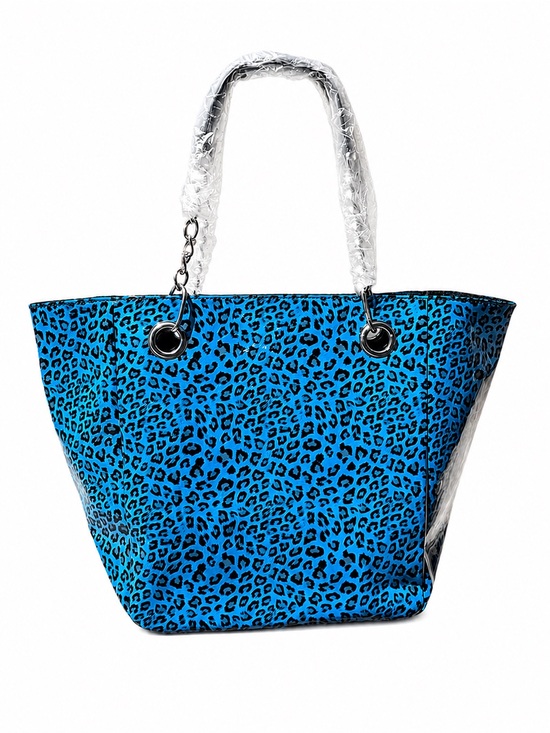 VENUS Handbags - VENUS Blue Leopard Print Tote Bag -NEW